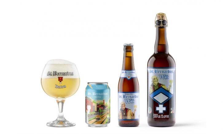St. Bernardus Wit glas en fles St. Bernardus Wit glas en fles